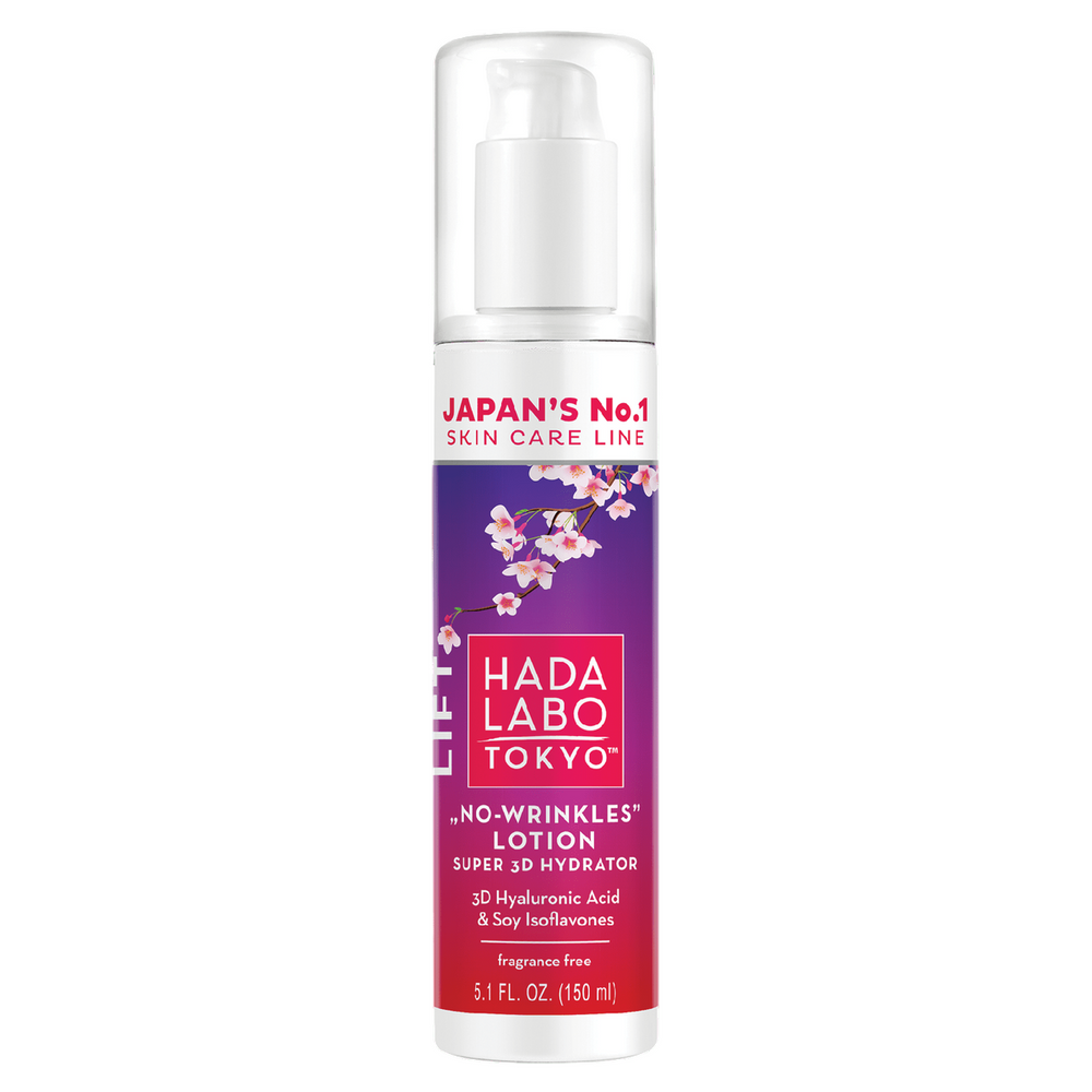 Hada Labo Tokyo No-Wrinkles Hyaluronic Acid Anti-Wrinkle & Moisturizing Day – Lotion for Women, Face, 150 ml