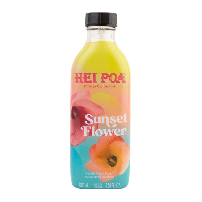 Hei Poa Monoi Nourishing Sunset Flower – Body Oil for Women, For Hair & Body, 100 ml