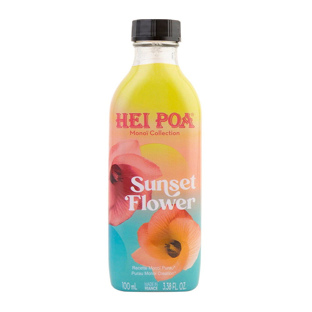 Hei Poa Monoi Nourishing Sunset Flower – Body Oil for Women, For Hair & Body, 100 ml