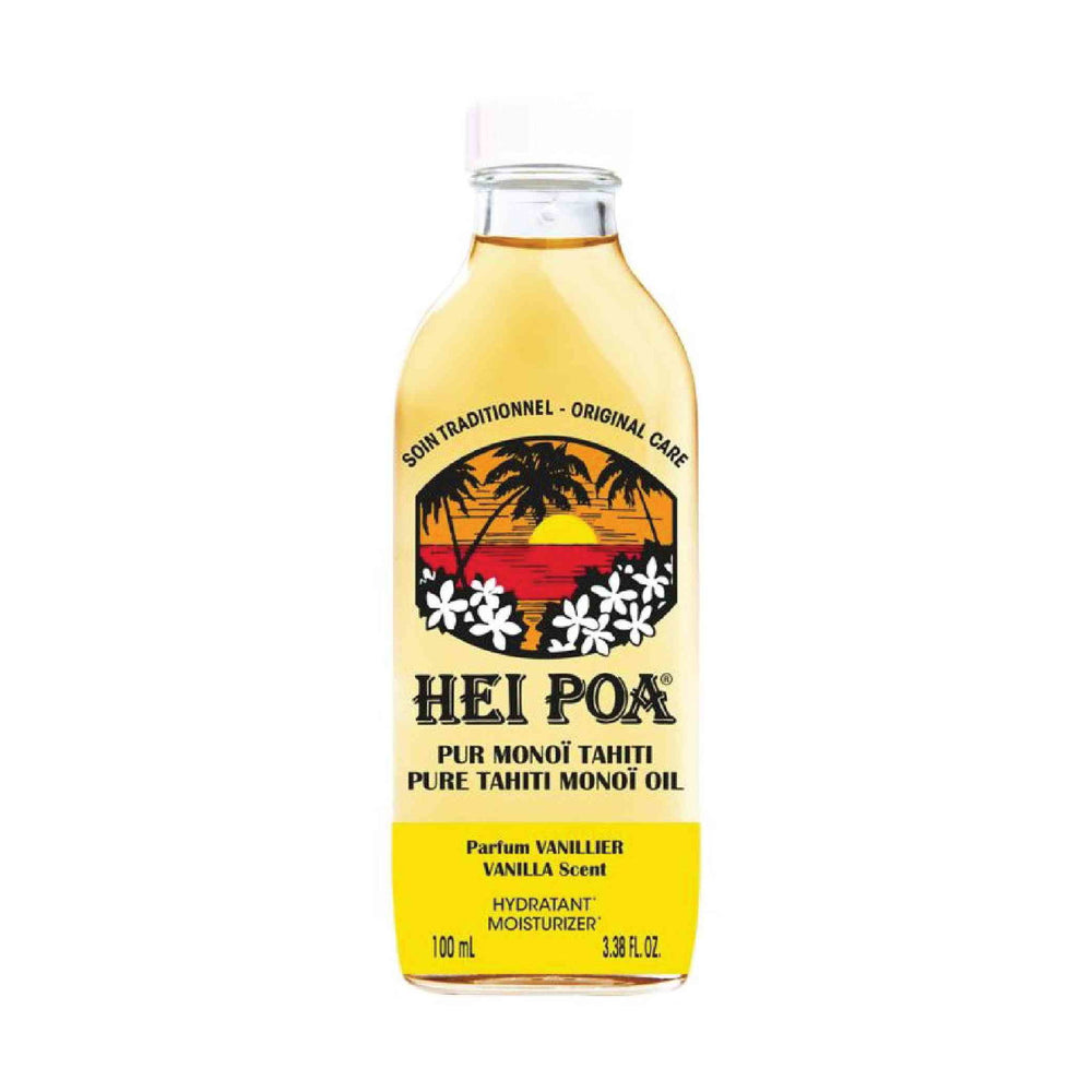 Hei Poa Pure Thaiti Manoi Hydrating & Repairing Vanilla – Body Oil for Women, For Hair & Body, 100 ml
