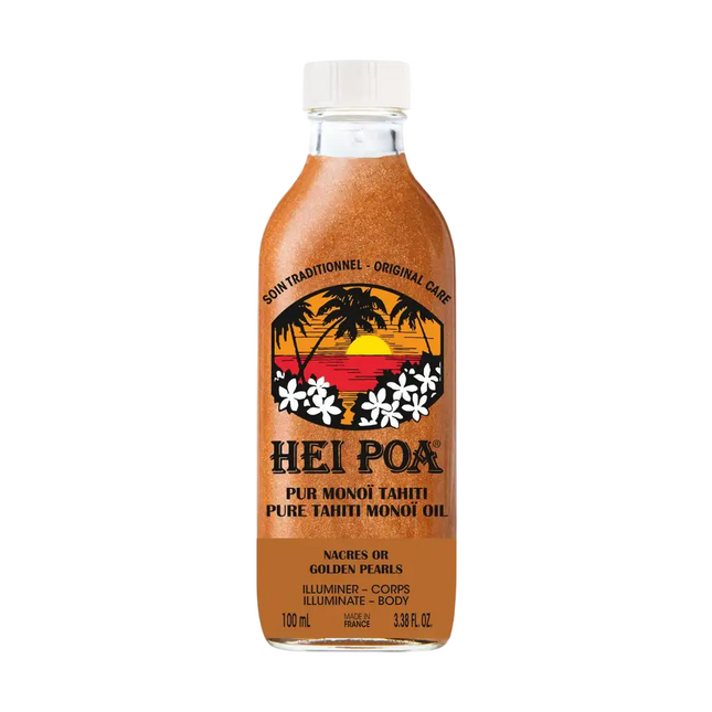 Hei Poa Pure Thaiti Manoi Nacres Or Illuminating Coconut – Body Oil for Women, 100 ml