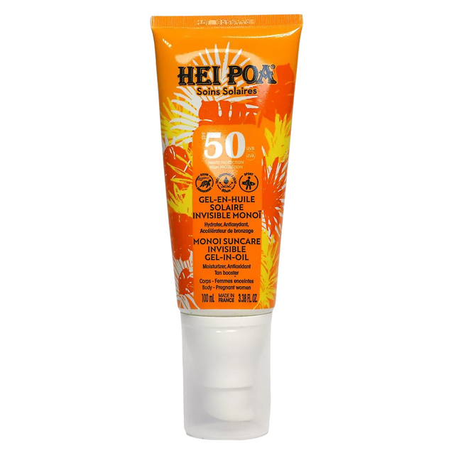 Hei Poa Suncare Sun Protection – Sunscreen Gel Unisex, SPF 50, 100 ml