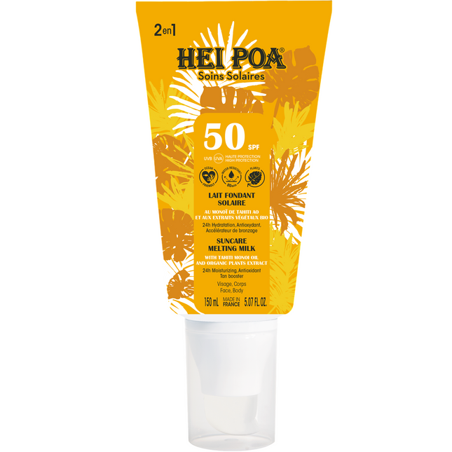 Hei Poa Suncare Sun Protection – Sunscreen Milk Unisex, SPF 50, 150 ml