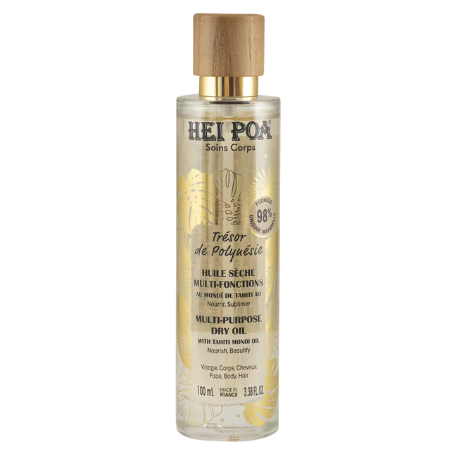 Hei Poa Tresor De Polynesie Monoi Oil Nourishing – Dry Body Oil for Women, 100 ml