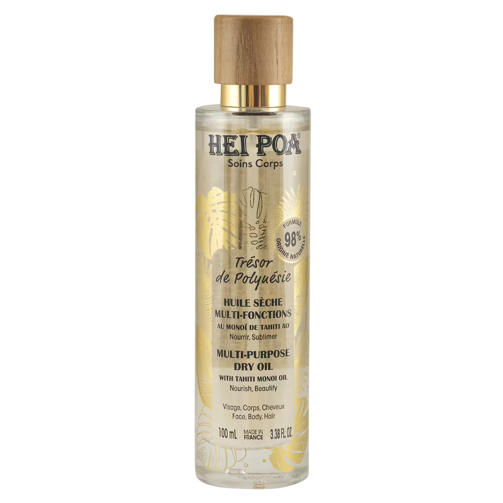Hei Poa Tresor De Polynesie Monoi Oil Nourishing – Dry Body Oil for Women, 100 ml