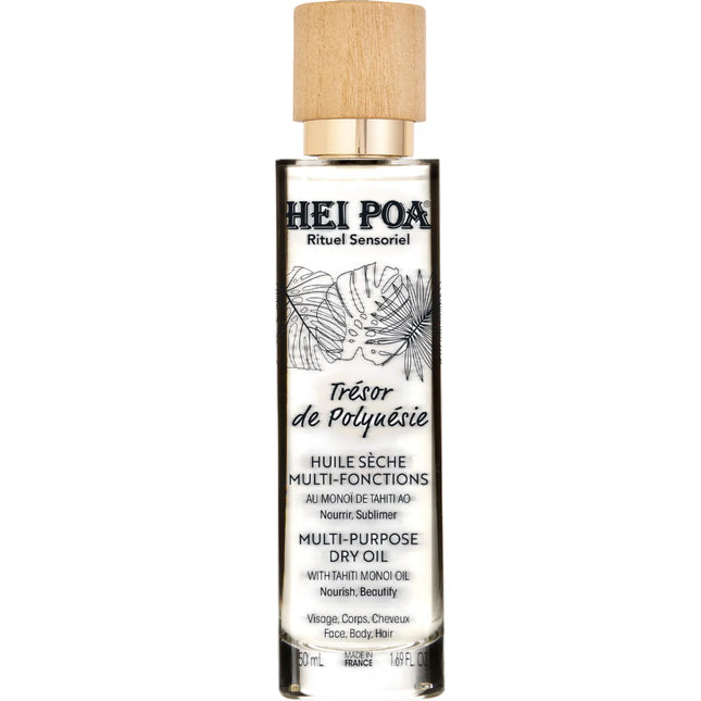 Hei Poa Tresor De Polynesie Monoi Oil Nourishing – Dry Body Oil for Women, 50 ml