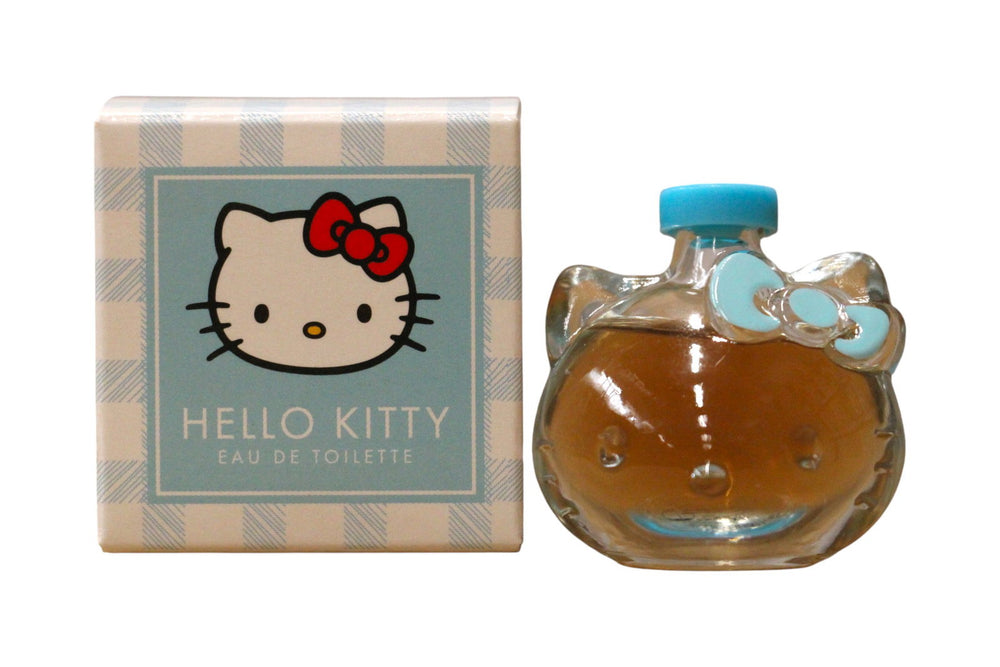 Hello Kitty Iconic Vichy Bleu – Eau de Toilette for Girls, 5 ml Miniature