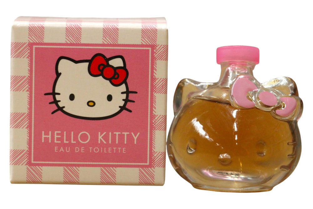 Hello Kitty Iconic Vichy Rose – Eau de Toilette for Girls, 5 ml Miniature