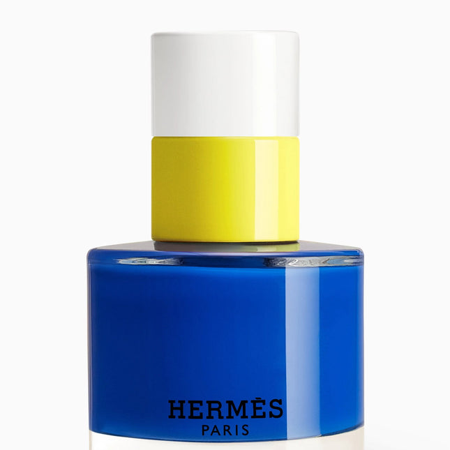 Hermes Paris – Nail Polish for Women, 62, Bleu Electrique / Nude, 15 ml