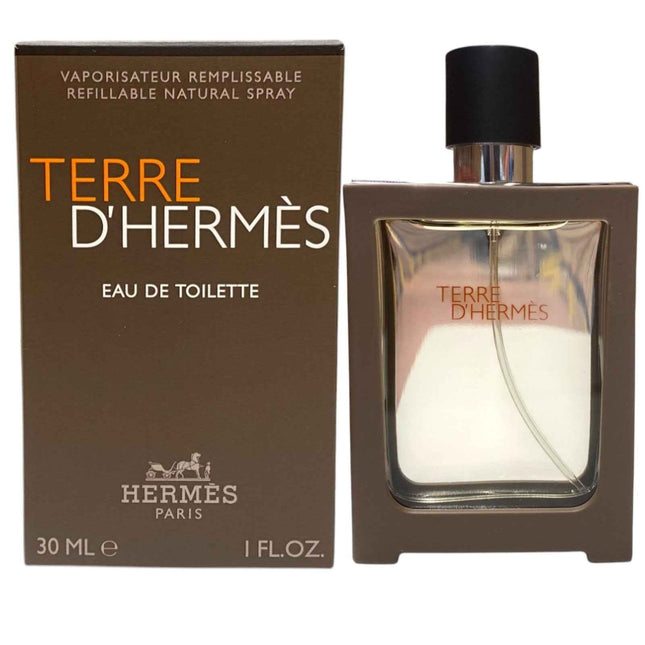 Hermes Terre d'Hermes – Eau de Toilette for Men, Refillable, 30 ml