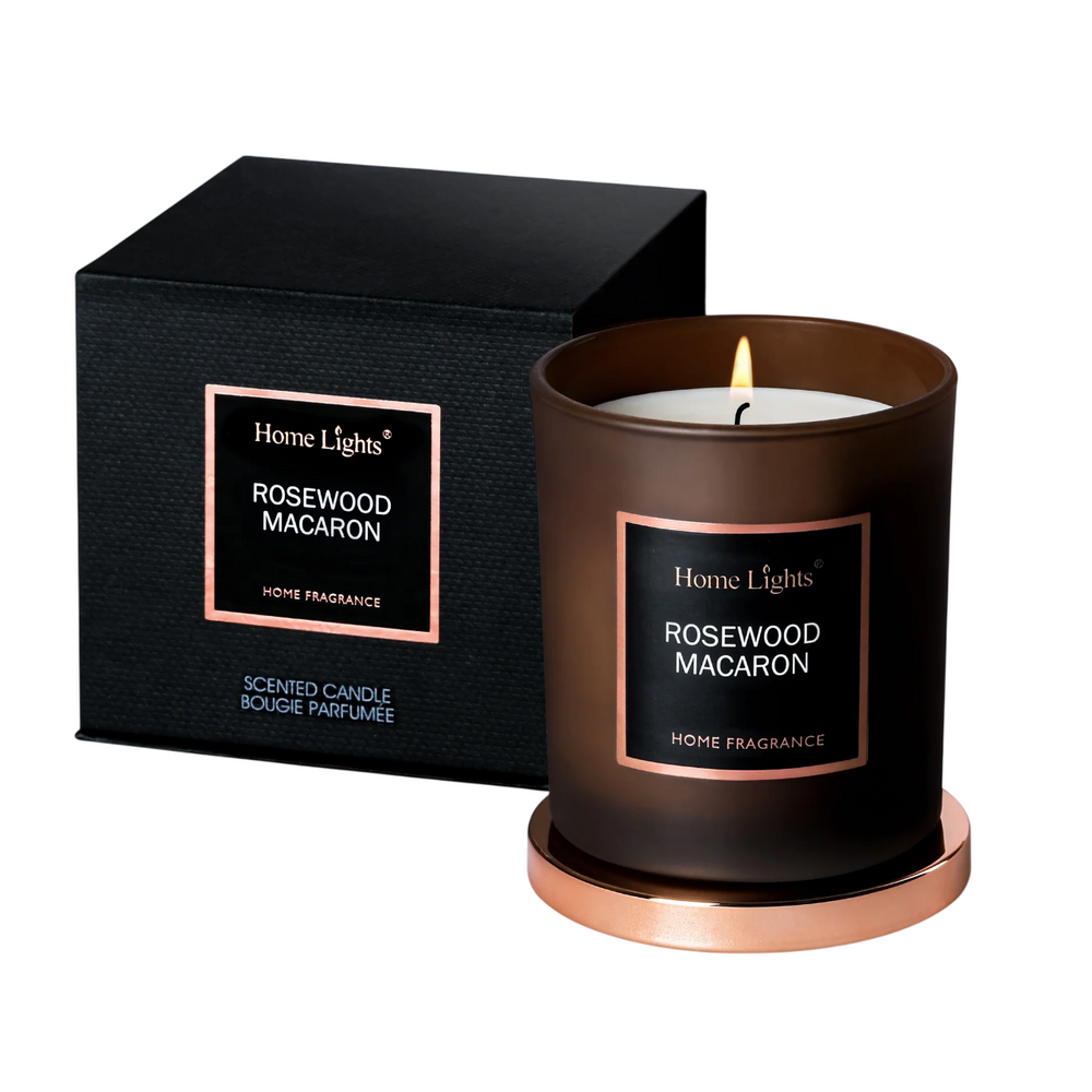 Home Lights Rosewood & Macaron – Scented Candle Unisex, 215 g