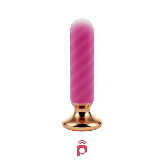 Honey Play Box Rose Twister – Vibrating Anal Plugs, 10 Vibrating Modes, Hands-Free Remote, Curved, USB Rechargeable,…