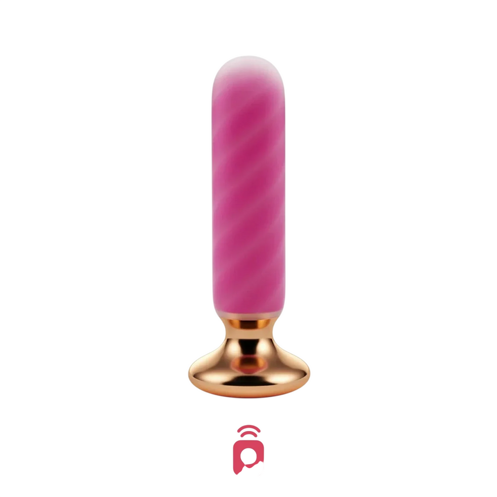 Honey Play Box Rose Twister – Vibrating Anal Plugs, 10 Vibrating Modes, Hands-Free Remote, Curved, USB Rechargeable,…