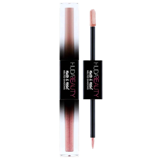 Huda Beauty Matte & Metal – Liquid Eyeshadow for Women, Cinnamon Toast, 4 ml