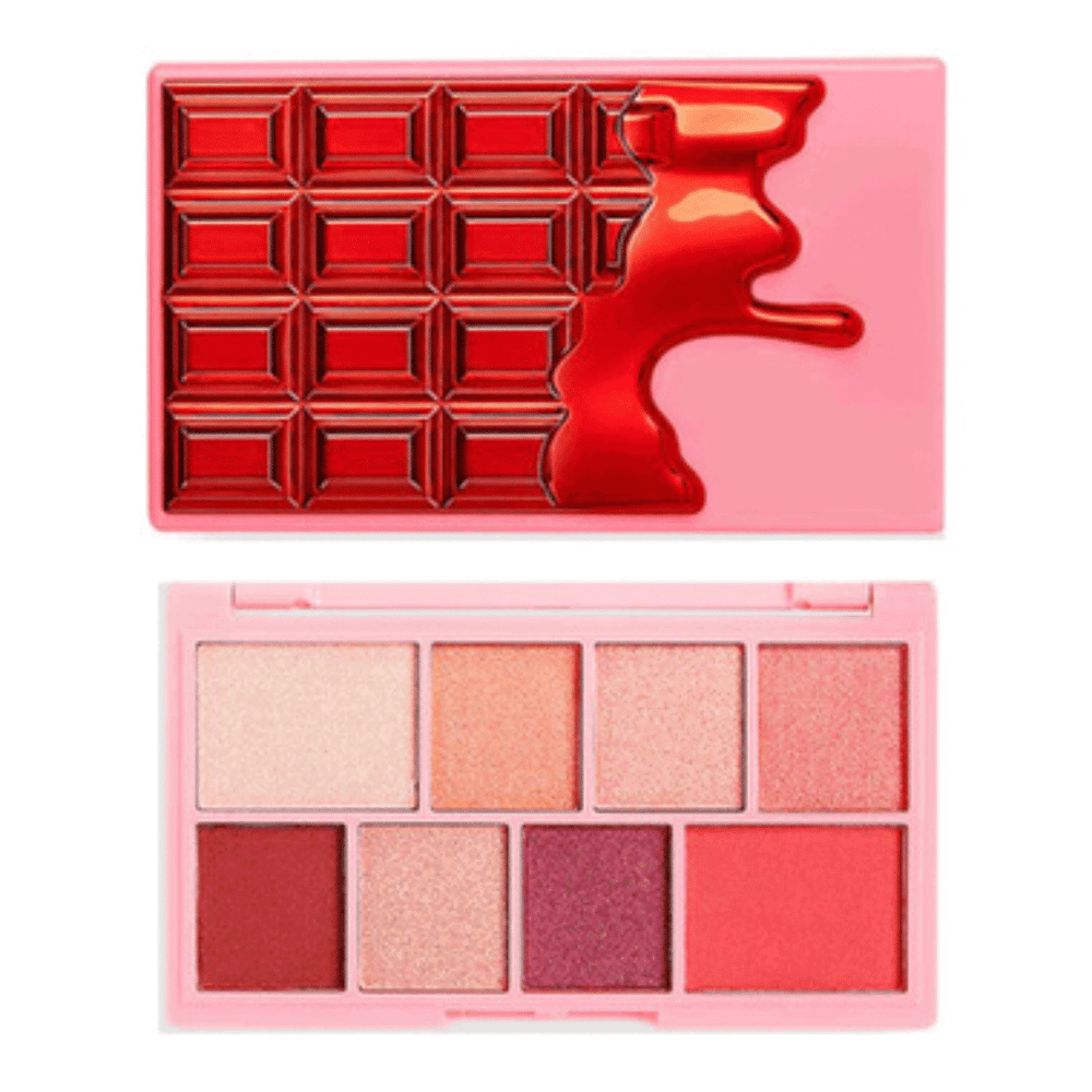 I Heart Revolution Cherry Mini Chocolate – Eyeshadow Palette for Women, 8 Shades, 10.2 g