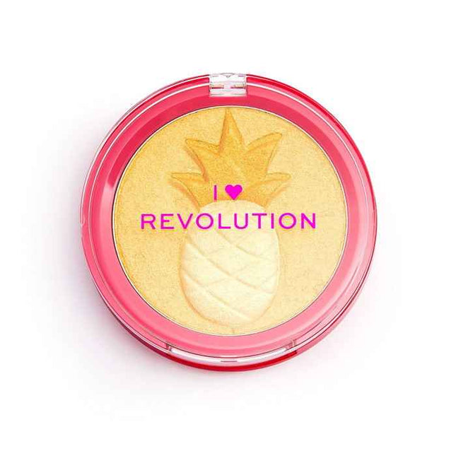 I Heart Revolution Fruity – Highlighter Powder for Women, Pineapple, 9.1 g