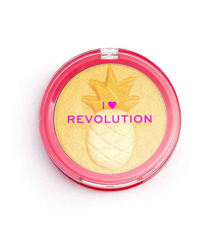 I Heart Revolution Fruity – Highlighter Powder for Women, Pineapple, 9.1 g