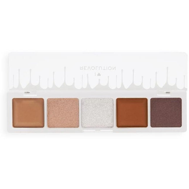 I Heart Revolution Mini Chocolate – Eyeshadow Palette for Women, White Vanilla Cream, 5 Shades, 5.5 g
