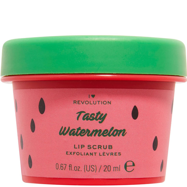 I Heart Revolution Tasty Watermelon – Lip Scrub for Women, 15 g