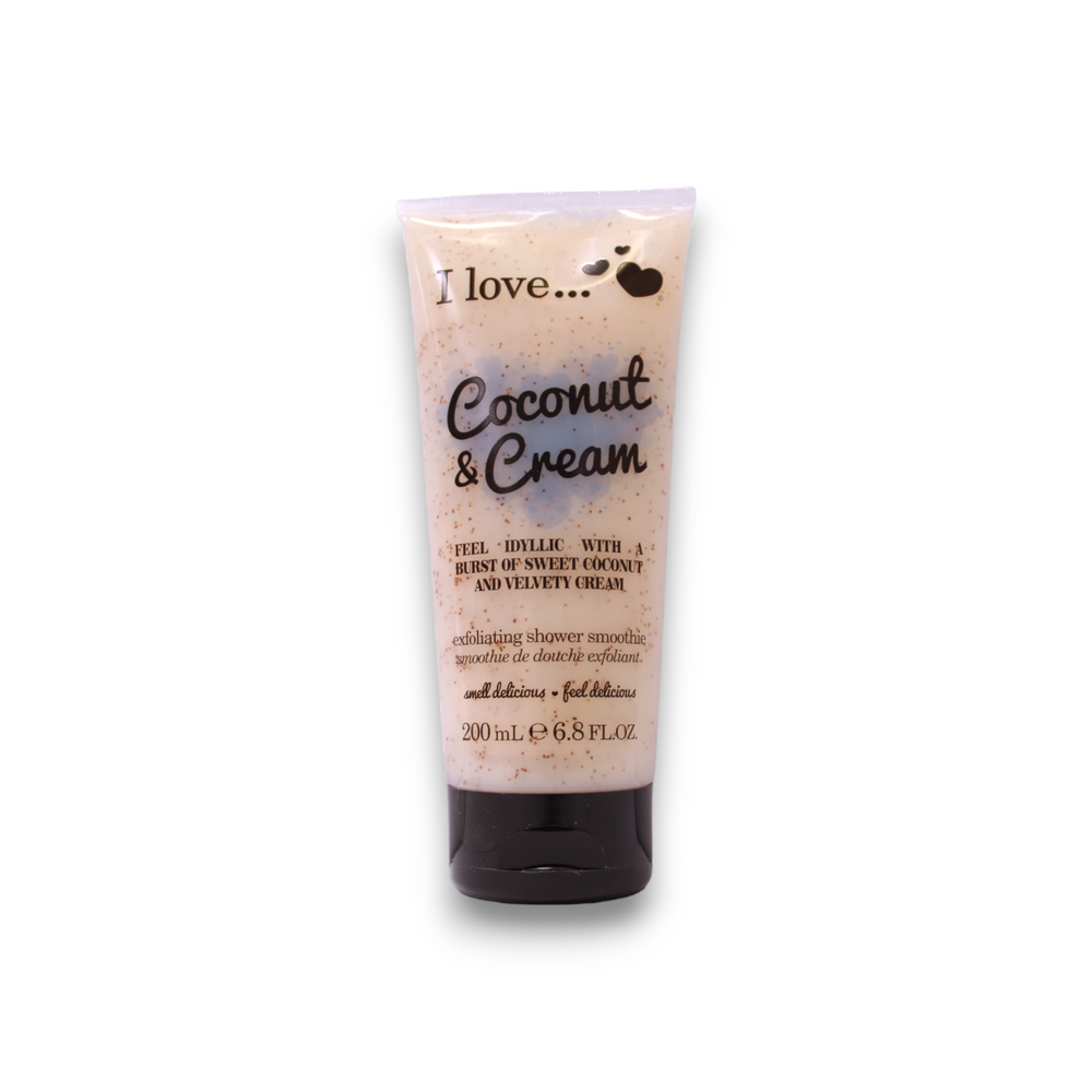 I Love Coconut & Cream Exfoliating – Shower Gel Unisex, 200 ml