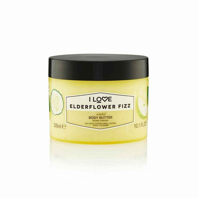 I Love Signature Collection Vegan Hydrating Elderflower Fizz – Body Butter Unisex, 330 ml