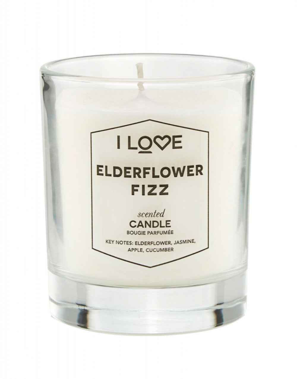 I Love Elderflower Fizz Raspberry – Scented Candle Unisex, 160 g
