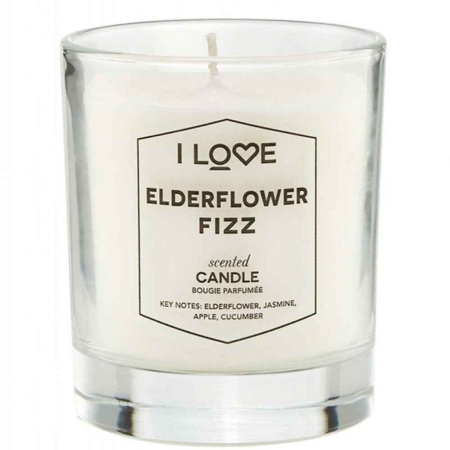 I Love Elderflower Fizz Raspberry – Scented Candle Unisex, 160 g