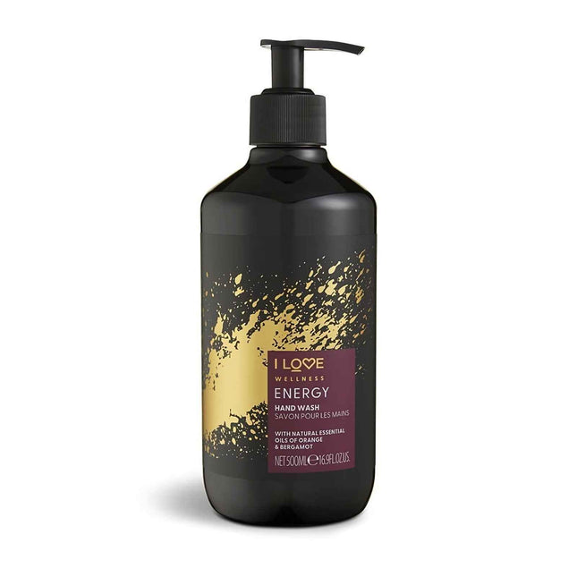 I Love Wellness Energy Orange & Bergamot Cleansing – Liquid Soap Unisex, For Hands, 500 ml