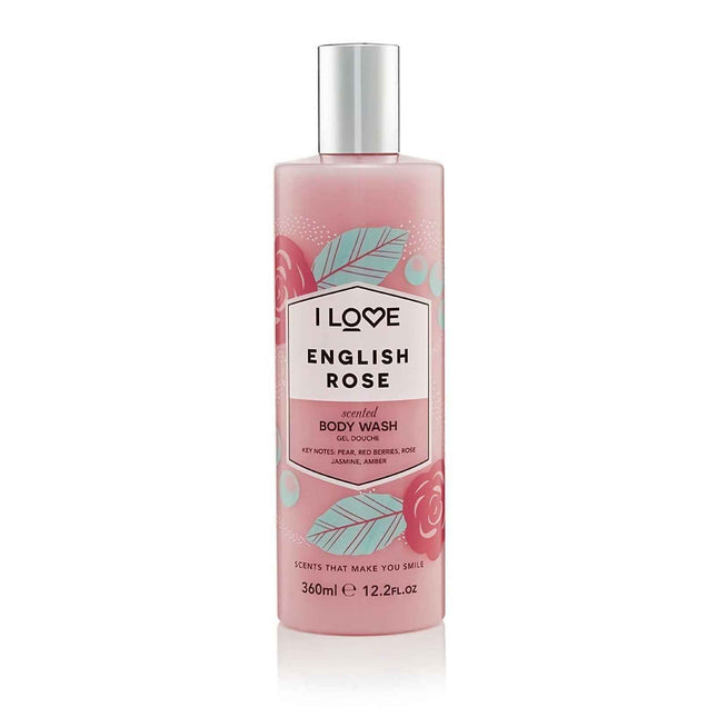 I Love English Rose Hydrating – Shower Gel Unisex, 360 ml
