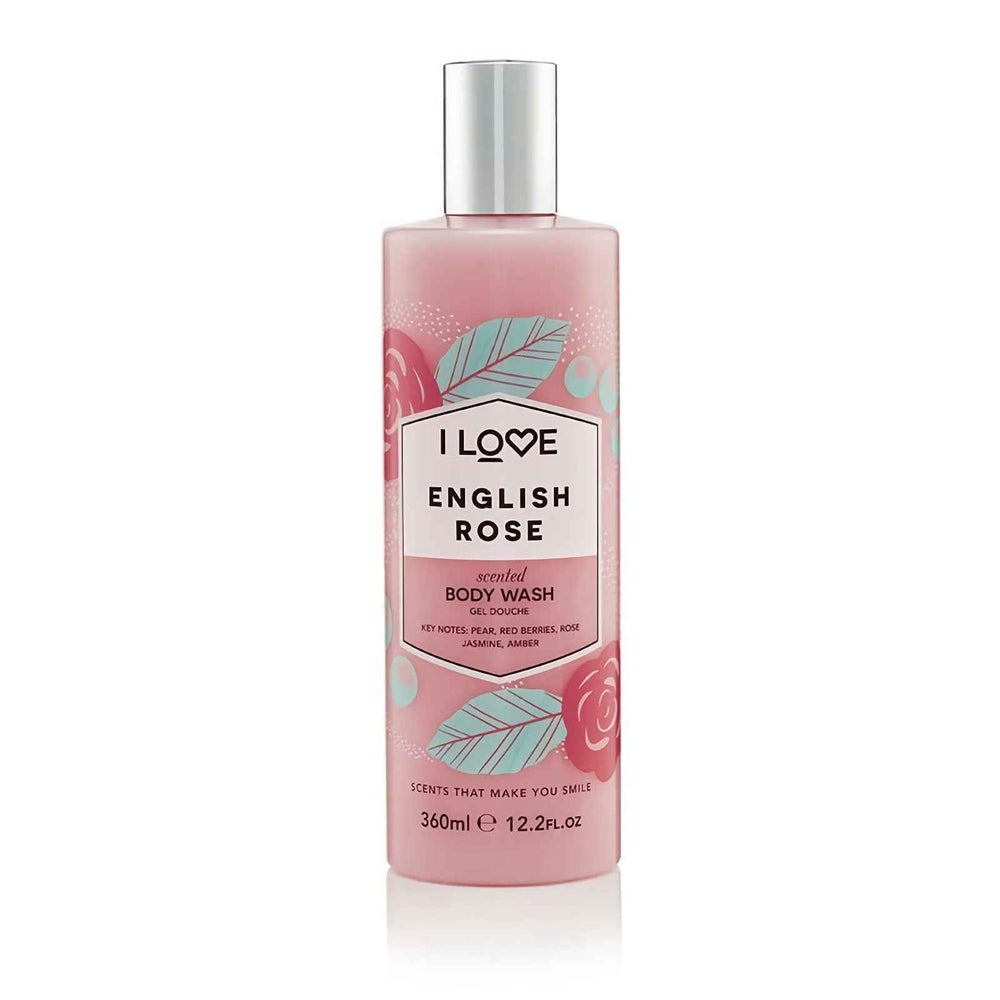 I Love English Rose Hydrating – Shower Gel Unisex, 360 ml