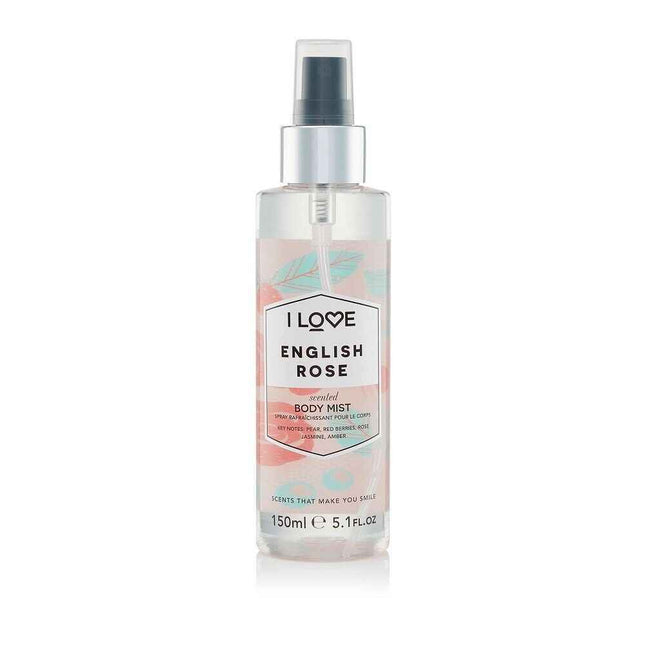 I Love English Rose Refreshing – Body Spray for Women, 165 ml