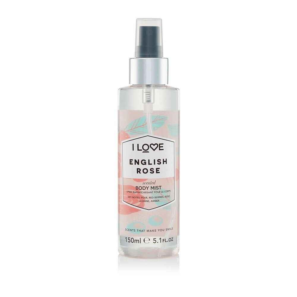 I Love English Rose Refreshing – Body Spray for Women, 165 ml