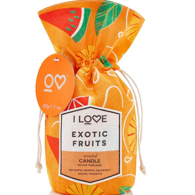 I Love Exotic Fruits Mango Grapefruit Mango Pineapple – Scented Candle Unisex, 160 g