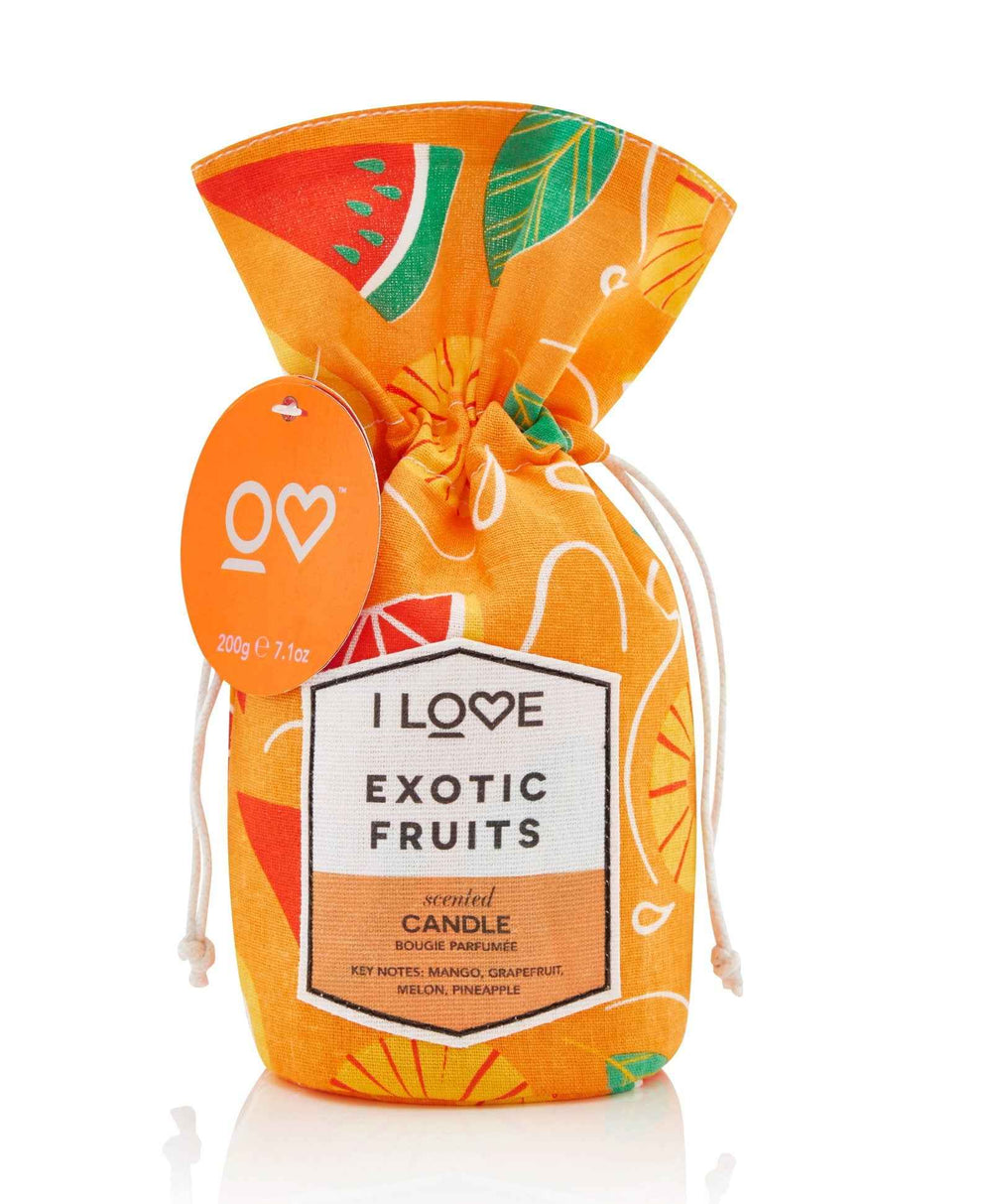 I Love Exotic Fruits Mango Grapefruit Mango Pineapple – Scented Candle Unisex, 160 g