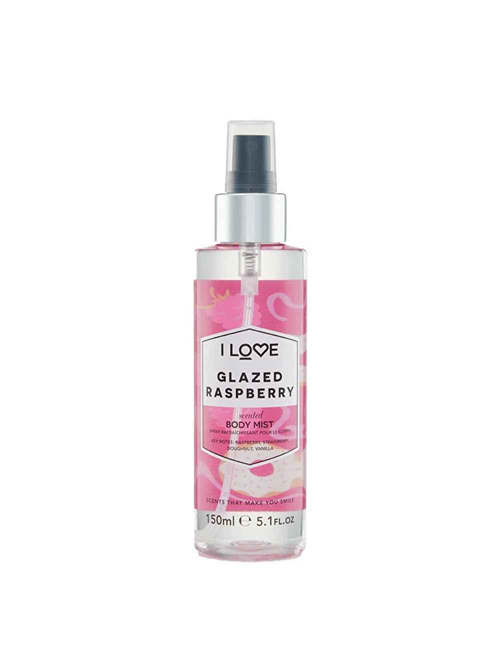 I Love Signature Collection – Mist Spray Unisex, Glazed Raspberry, All Over The Body, 165 ml