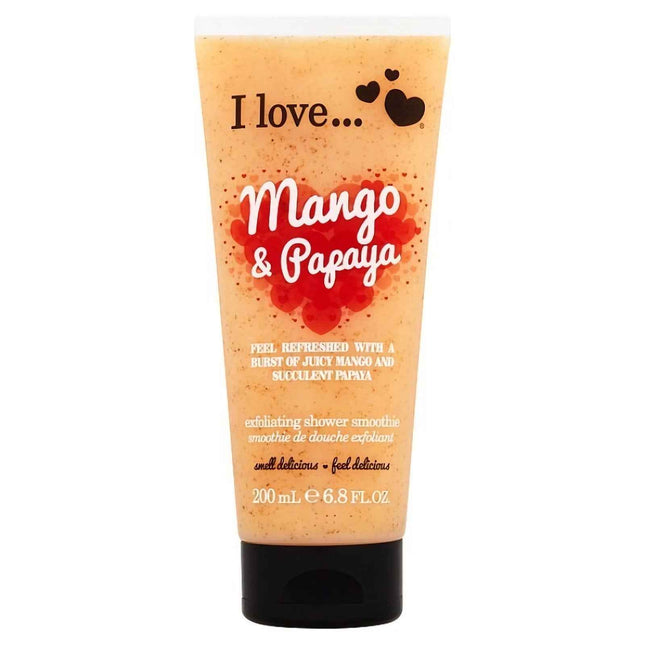 I Love Originals Mango & Papaya Exfoliating – Shower Gel Unisex, For All Skin Types, 200 ml