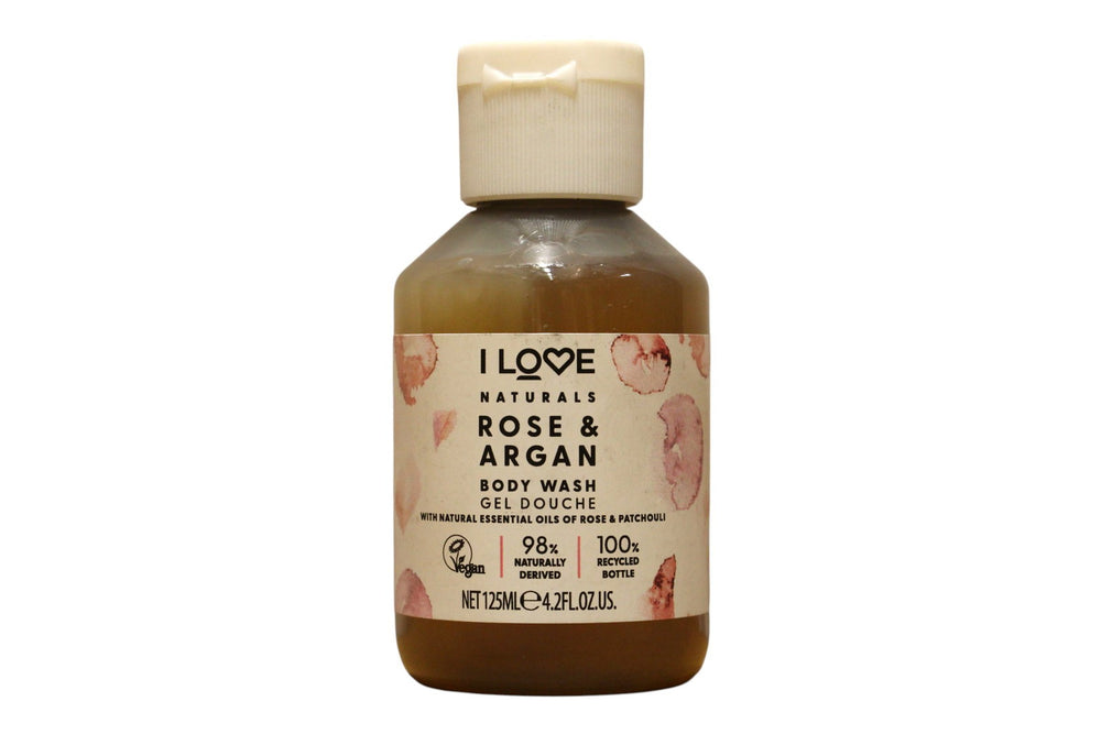 I Love Naturals Collection Vegan Rose & Argan Hydrating – Shower Gel Unisex, For All Skin Types, 125 ml