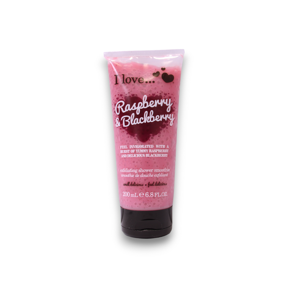 I Love Raspberry & Blackberry Exfoliating – Shower Gel Unisex, 200 ml