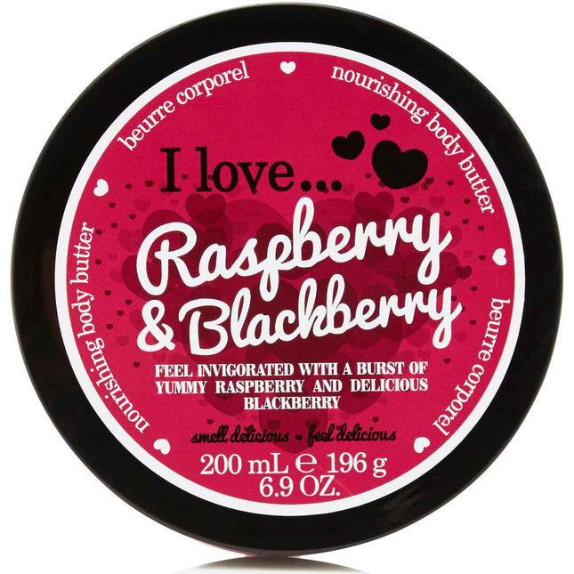 I Love Raspberry & Blackberry Hydra-Nourishing – Body Butter for Women, 200 ml