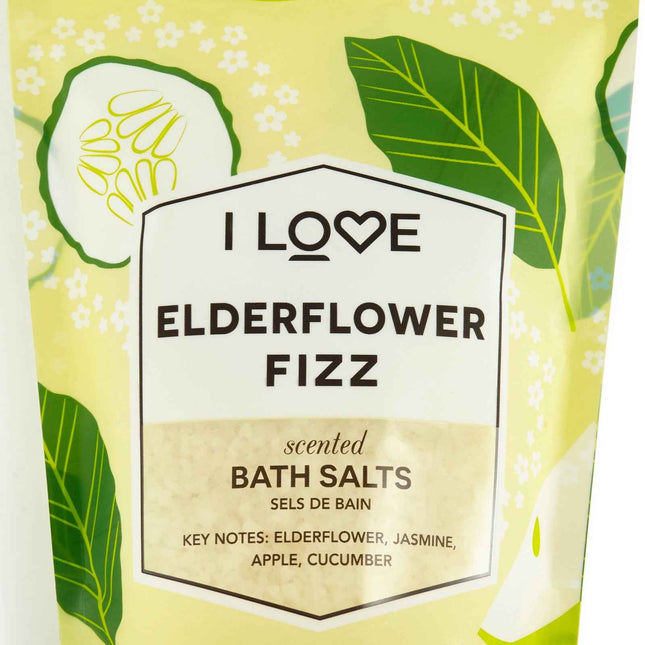 I Love Signature Collection Elderflower Fizz – Bath Salt Unisex, 500 g