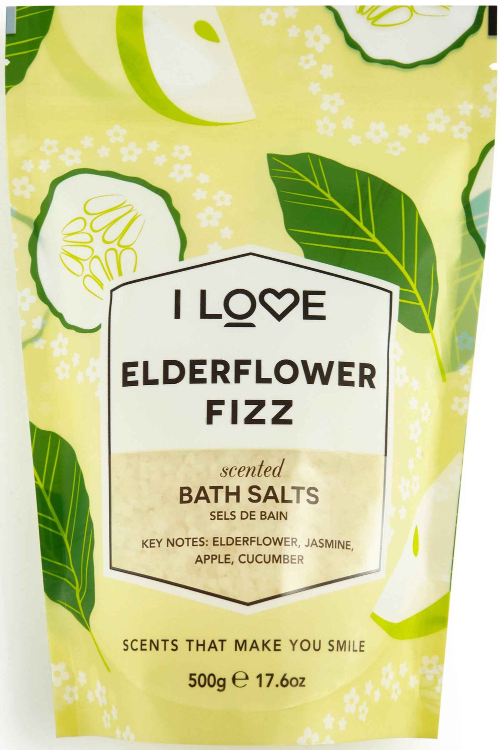 I Love Signature Collection Elderflower Fizz – Bath Salt Unisex, 500 g