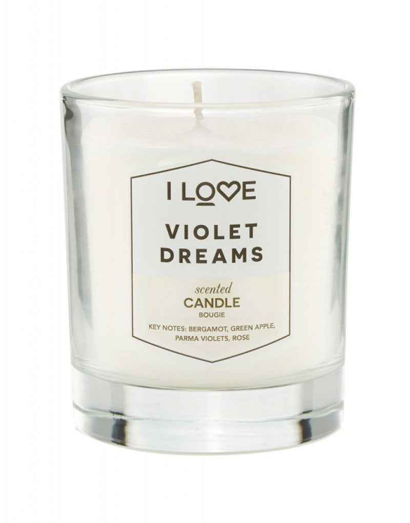 I Love Signature Collection Bergamot Green Apple Parma Violets Rose – Scented Candle Unisex, 160 g