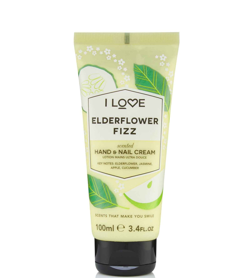 I Love Signature Collection Hydrating – Hand & Nail Cream for Women, Elderflower Fizz, 100 ml