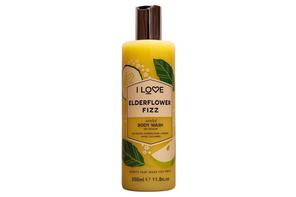 I Love Signature Collection Paraben-Free Cleansing Elderflower Fizz – Body Wash Unisex, 360 ml
