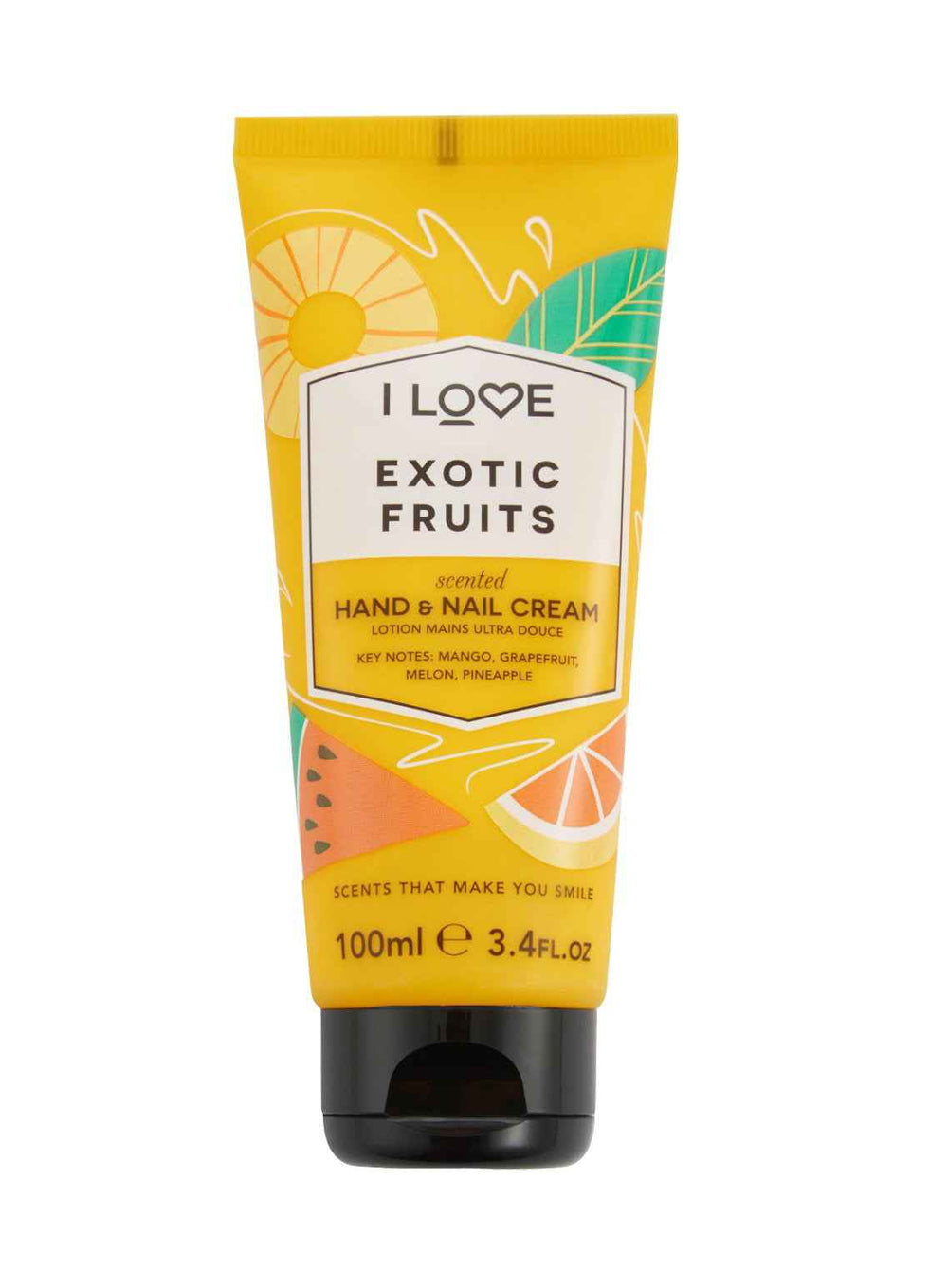 I Love Signature Collection Moisturizing – Hand & Nail Cream Unisex, Exotic Fruits, 100 ml