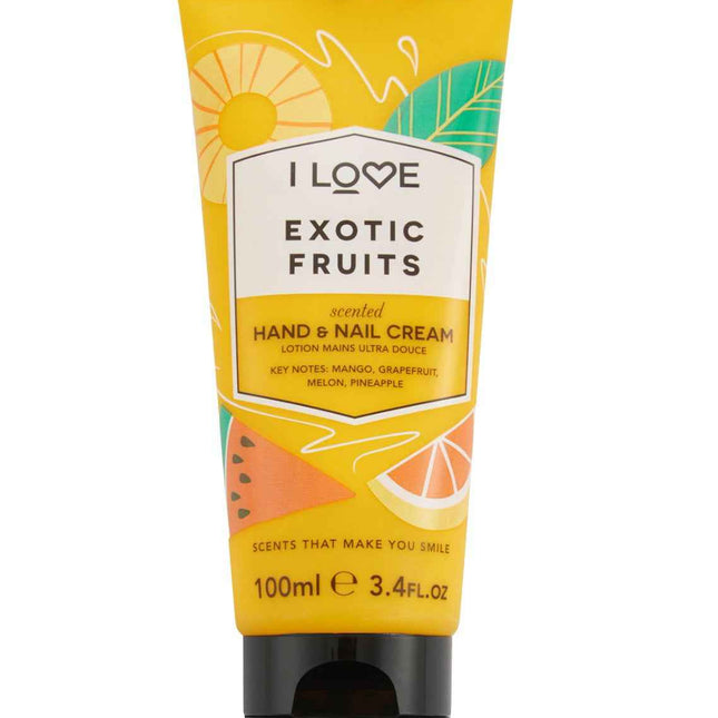 I Love Signature Collection Moisturizing – Hand & Nail Cream Unisex, Exotic Fruits, 100 ml