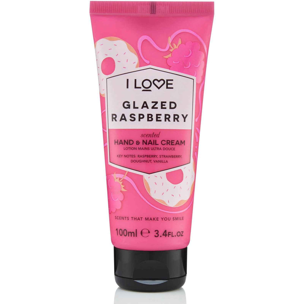 I Love Signature Collection Moisturizing – Hand & Nail Cream Unisex, Glazed Raspberry, 100 ml