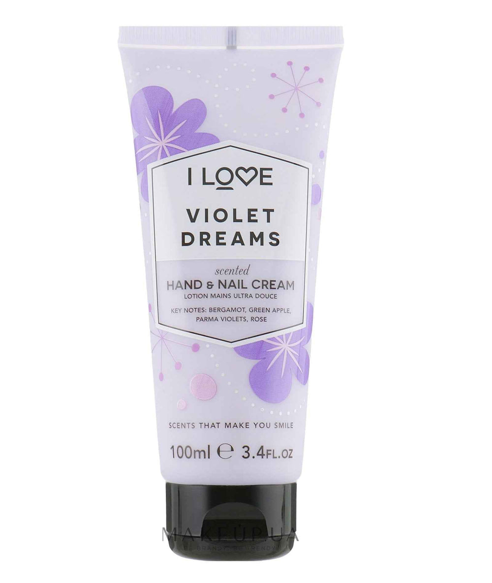 I Love Signature Collection Moisturizing – Hand & Nail Cream Unisex, Violet Dreams, 100 ml