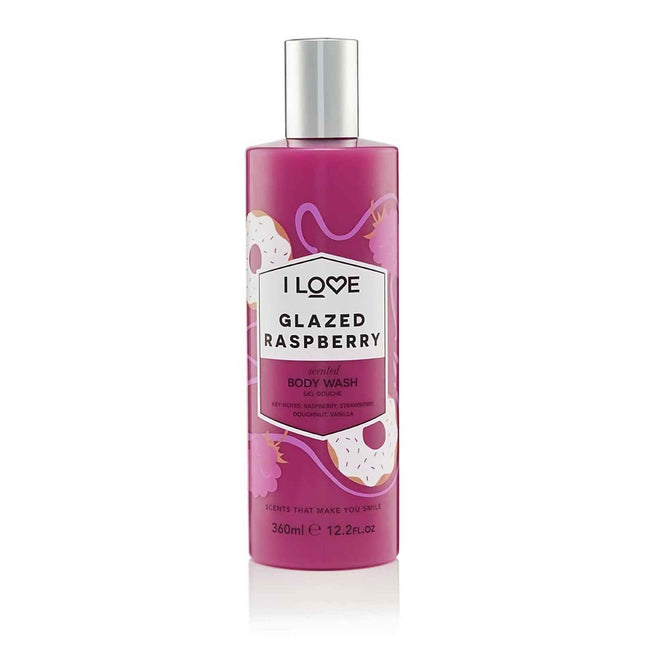 I Love Signature Collection Paraben-Free Cleansing Glazed Raspberry – Body Wash Unisex, 360 ml