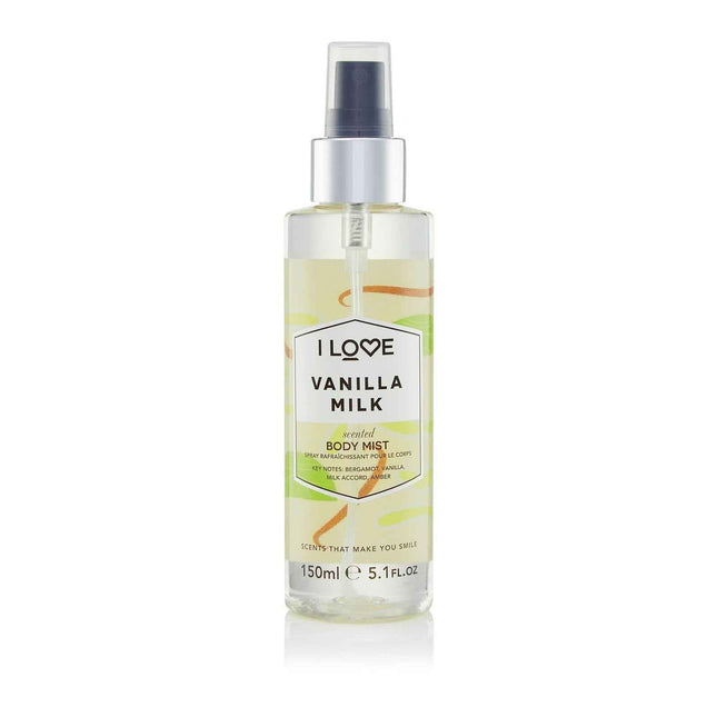 I Love Signature Collection Vegan – Mist Spray for Women, Vanilla Milk, All Over The Body, 165 ml